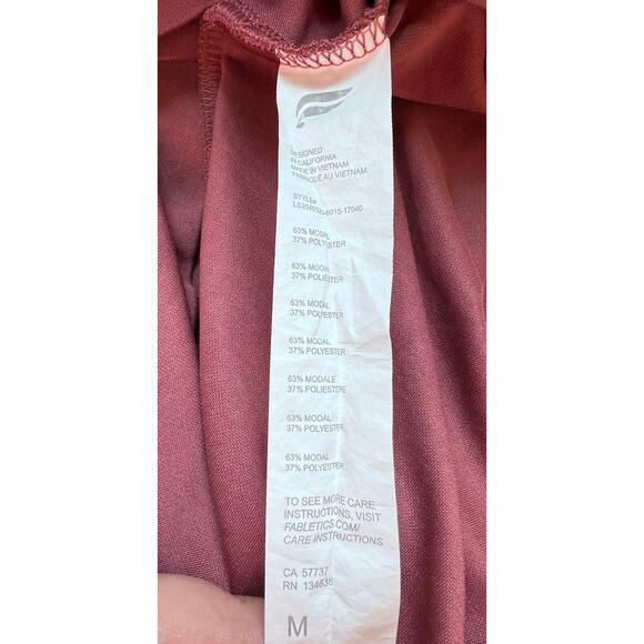 Fabletics Womens Large Lightweight Hooded Pullover II With Pocket Dark Rouge - Picture 10 of 11